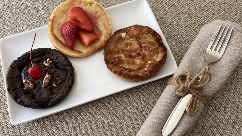 pizookies on a tray