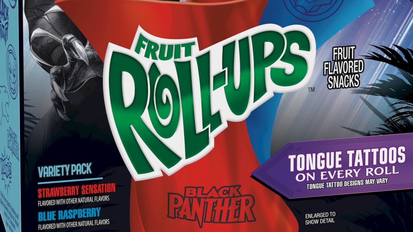 Black Panther Fruit Roll-Ups Will Feature Special Wakanda Tongue Tattoos