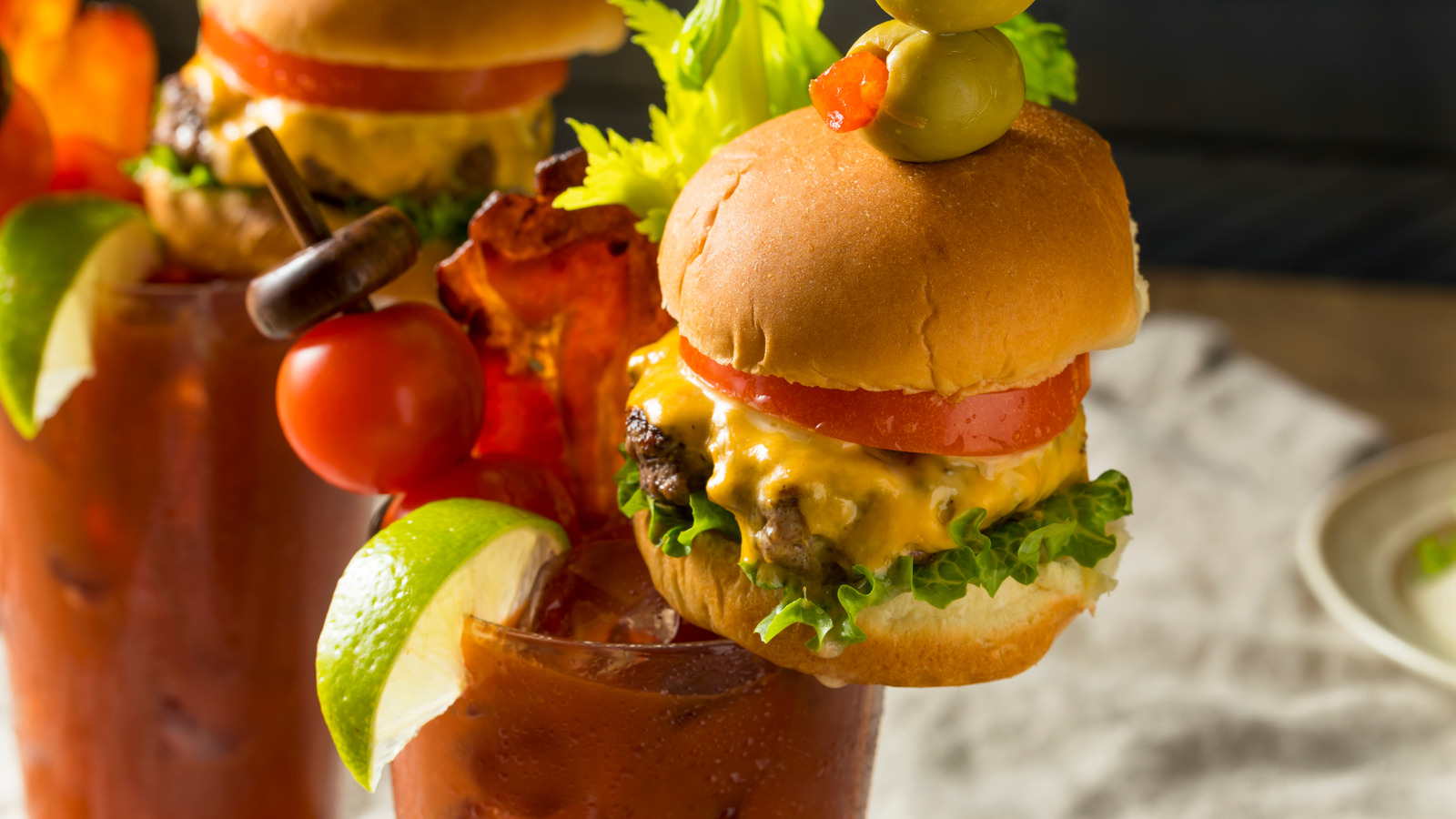 Bloody MaryInspired Burgers Are The Brunch Hangover Cure We Need