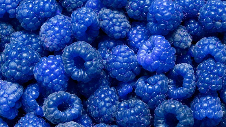 blue raspberries