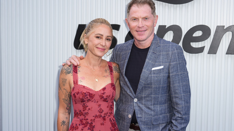 Chef Brooke Williamson and Bobby Flay smiling together