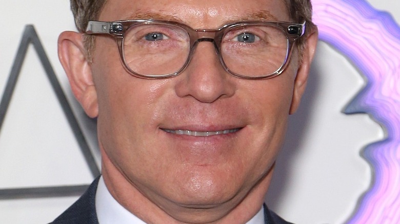 Bobby Flay wearing glasses