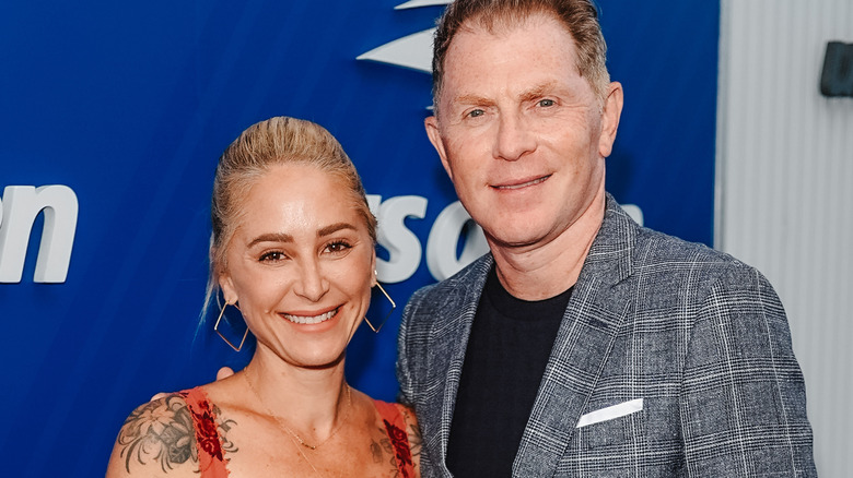 Brooke Williamson and Bobby Flay at the U.S. Open
