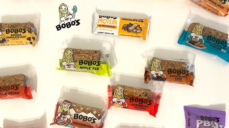 Variety of Bobo's bars