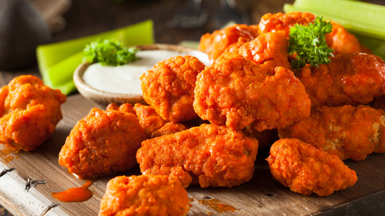 Boneless buffalo wings