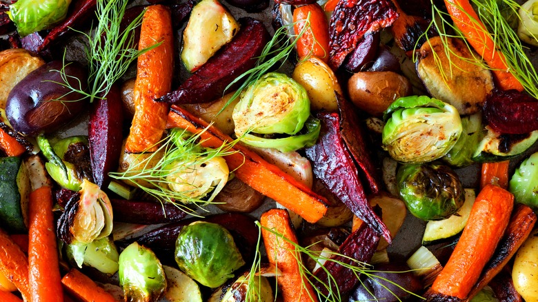 Roasted fall vegetables