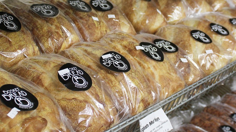 Bosket Breads on a shelf