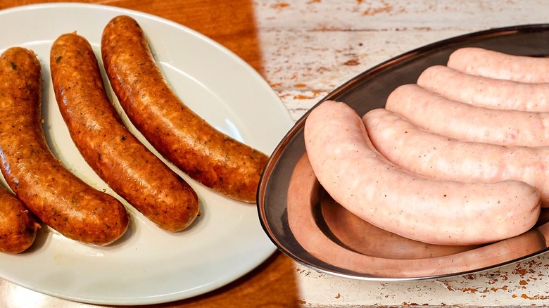 Boudin vs boudin blanc sausage