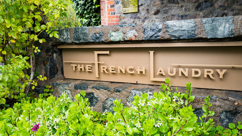 The French Laundry restaurant sign