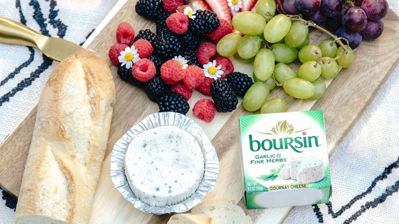 Summer cheese plate with Boursin