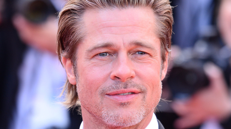 Actor Brad Pitt on red carpet