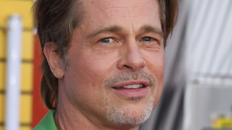 Brad Pitt smirking