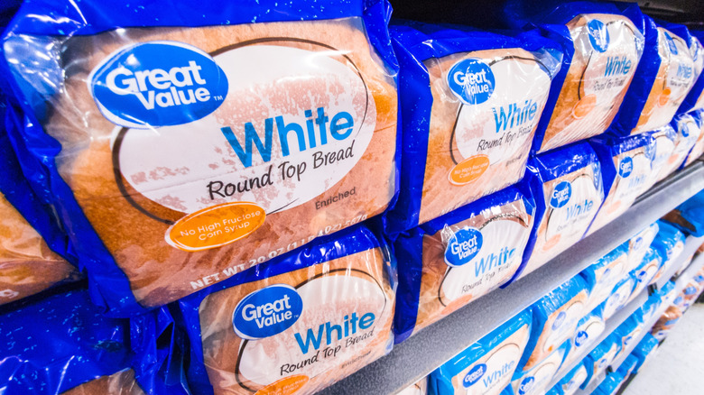 Great Value white round top bread