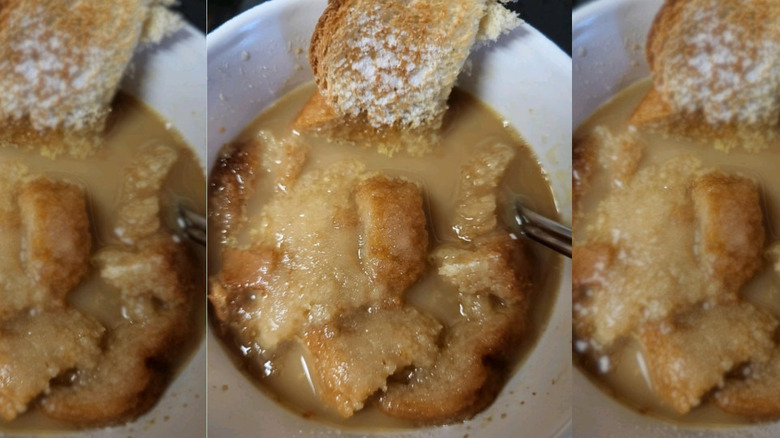 Close up of coffee soup