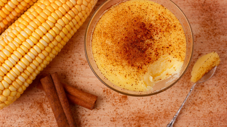 Photo resembling cornmeal pudding