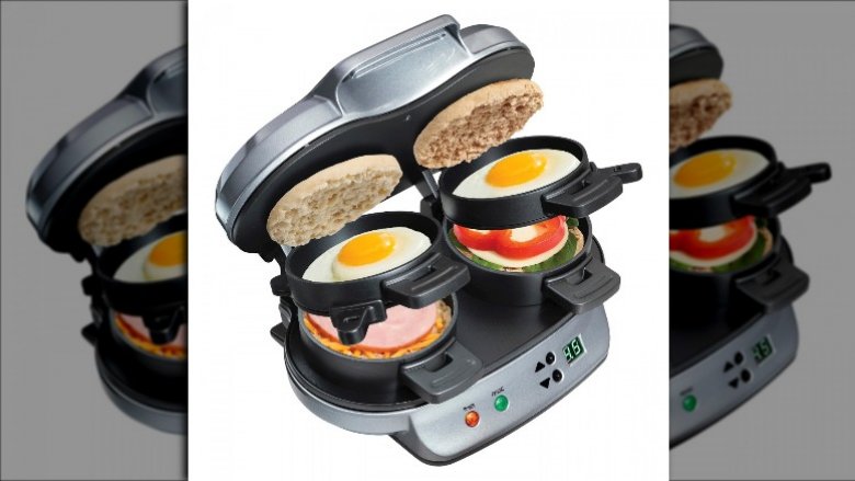 Double breakfast sandwich maker