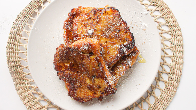 brioche French toast on plate