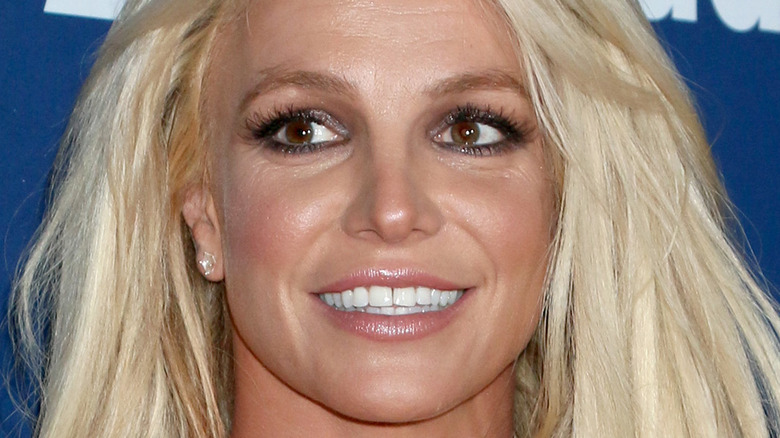 Britney Spears smiling happily