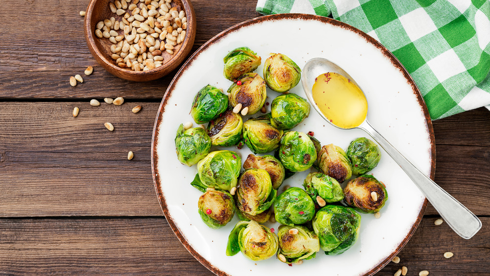 Brussels sprouts with pine nuts