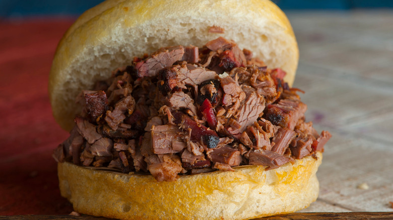 Texas brisket sandwich