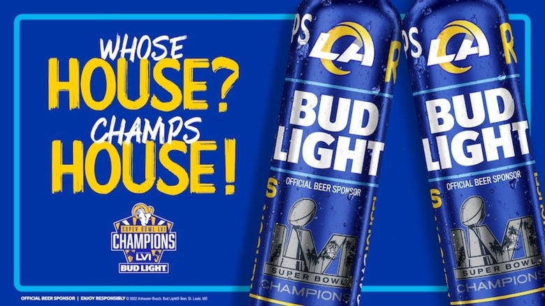 Blue Bud Light can ad