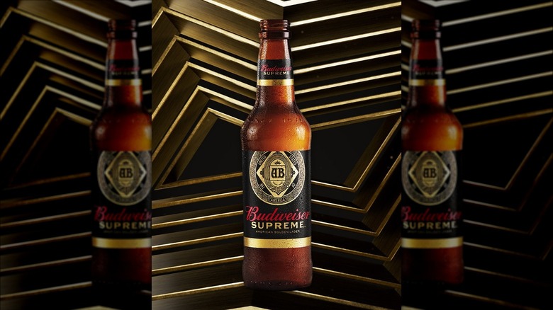 A bottle of Budweiser Supreme