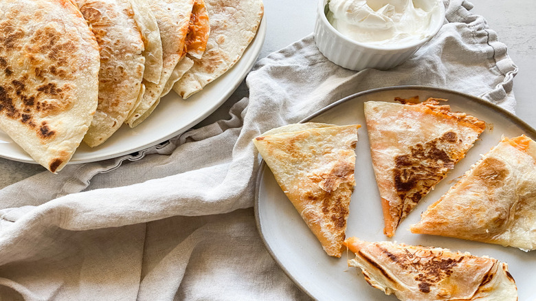 Buffalo Chicken Quesadillas