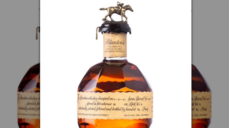 Blanton's single barrel bourbon bottle