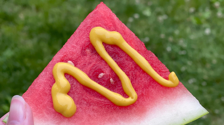 watermelon and mustard