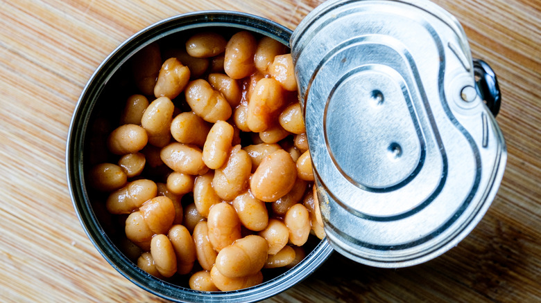 Open can of beans