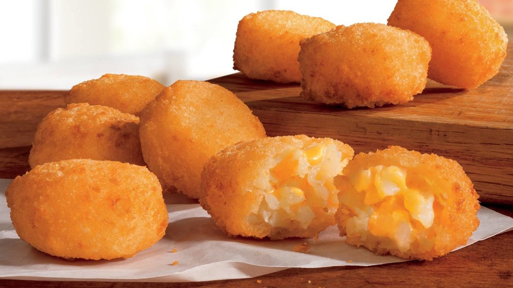 Burger King Cheesy Tots Closeup