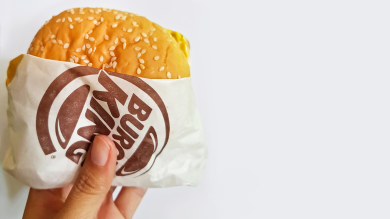 Burger King Bag with sandwich