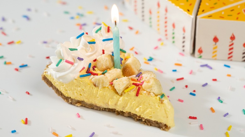 Burger King birthday pie slice