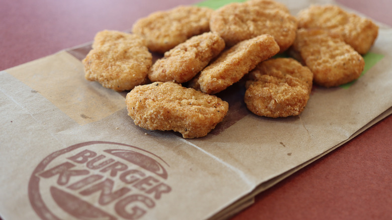 Burger King nuggets on bag