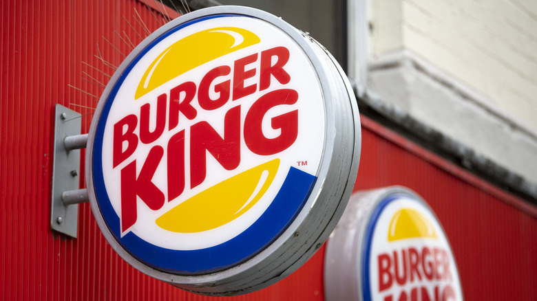 A Burger King sign 