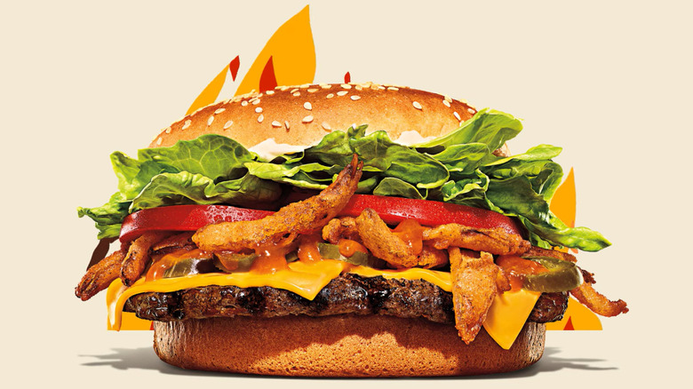 Burger King's Angry Whopper aflame