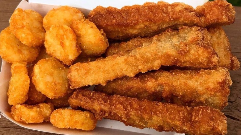 Burger King hash browns and French toast sticks