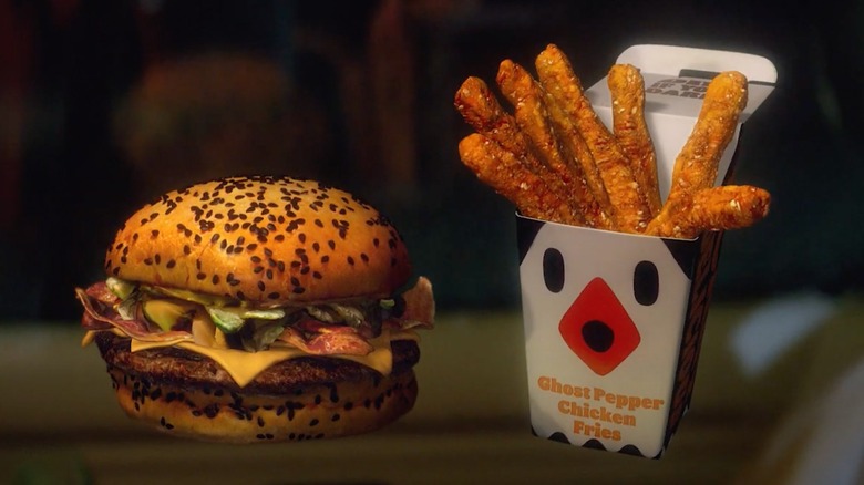 Ghost Pepper Whopper and Chicken Fries