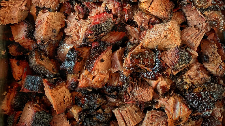 Barbecue brisket burnt ends