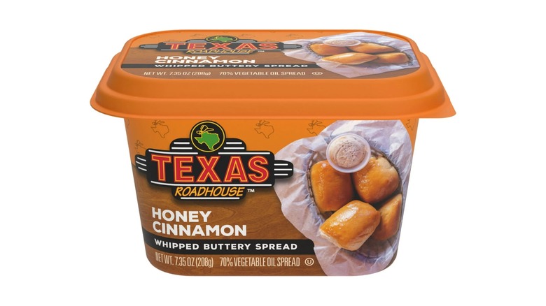 tub of Texas Roadhouse buttery spread