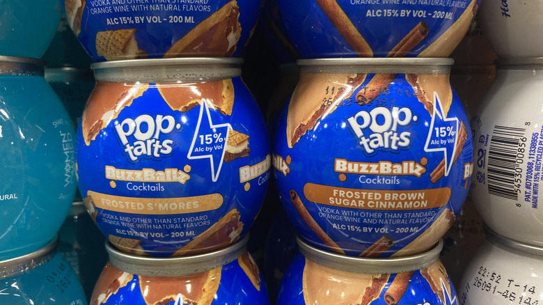 Frosted S'mores and Brown Sugar Cinnamon Pop-Tarts BuzzBallz containers