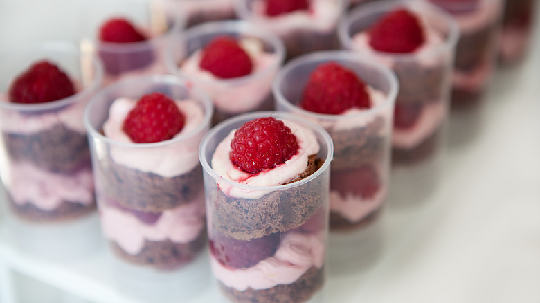 Chocolate Raspberry Cake Push Pops