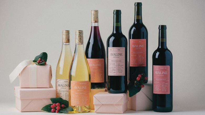 Holiday collection of Avaline wine