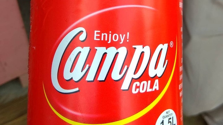 Campa Cola red bottle label