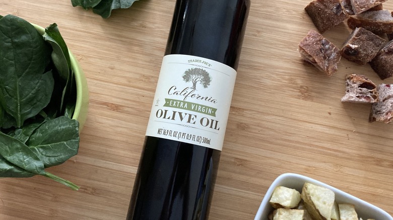Trader Joe's olive oil bottle