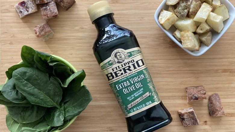 Filippo Berio olive oil bottle