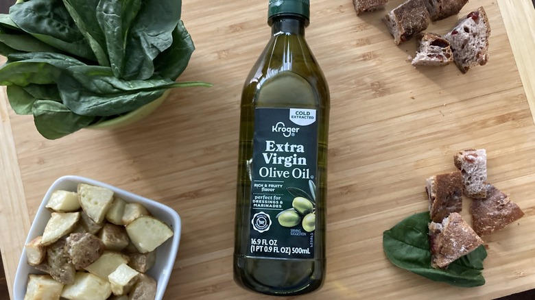 Kroger olive oil with tasting elements