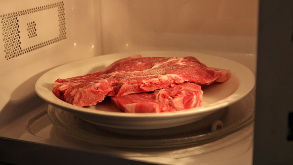 Steak in microwave