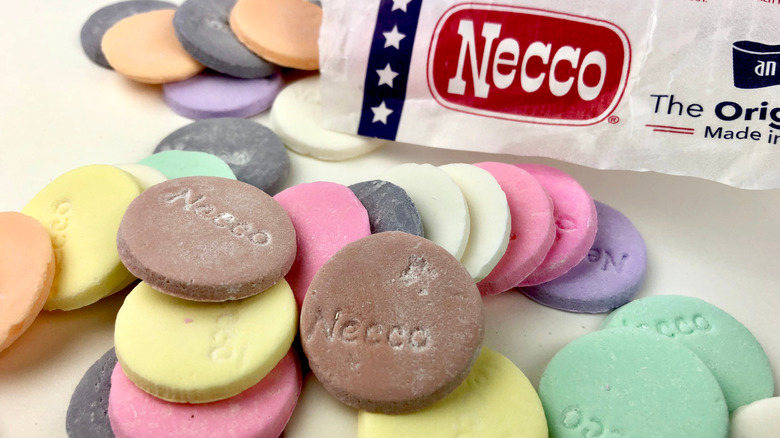 Necco Wafers unwrapped