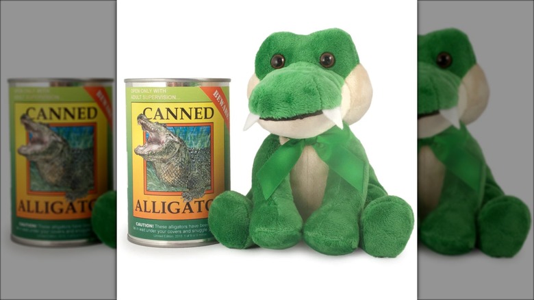Canned Critters canned alligator toy